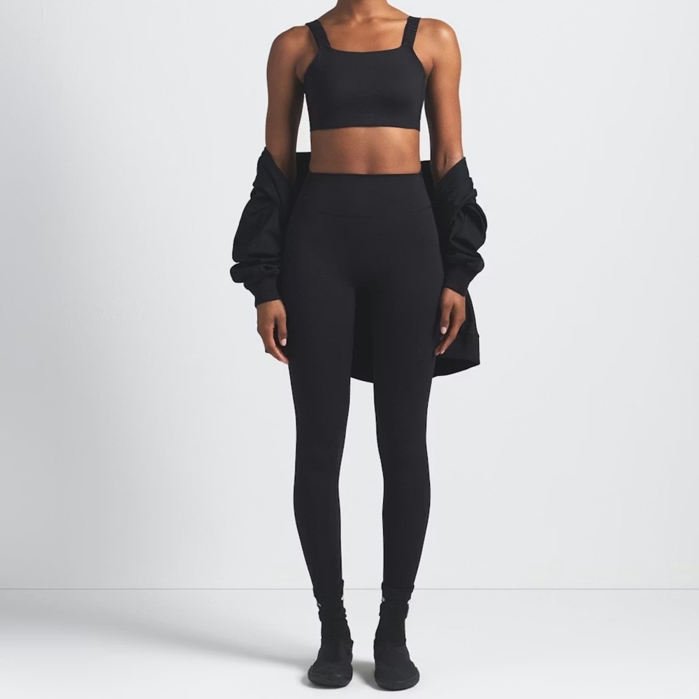 SKIMS Black High-Waist Seamless Leggings